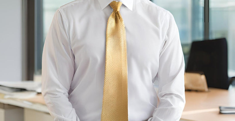Gold Ties: The Ultimate Guide to Styling this Bold Color Barry. Wang Gold Ties: The Ultimate Guide to Styling this Bold Color Barry. Wang