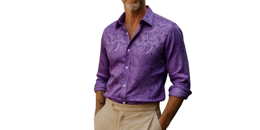 purple shirt