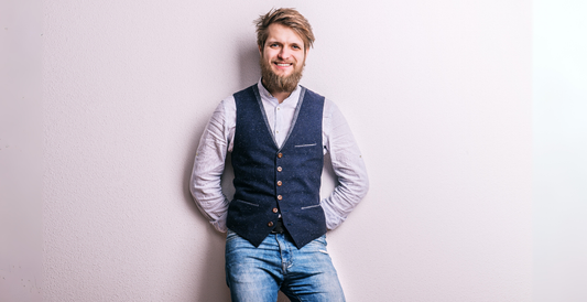 men wearing waistcoat casually