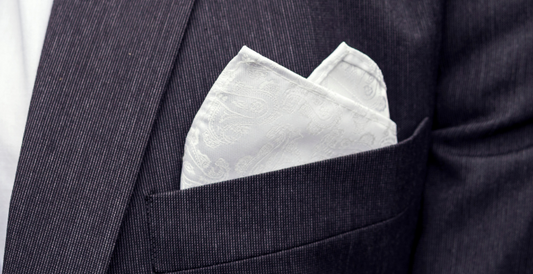 White Pocket Square