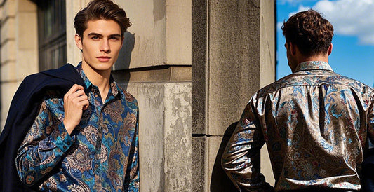 men paisley shirt outfit