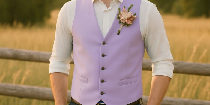 How to Style a Purple Vest for Weddings