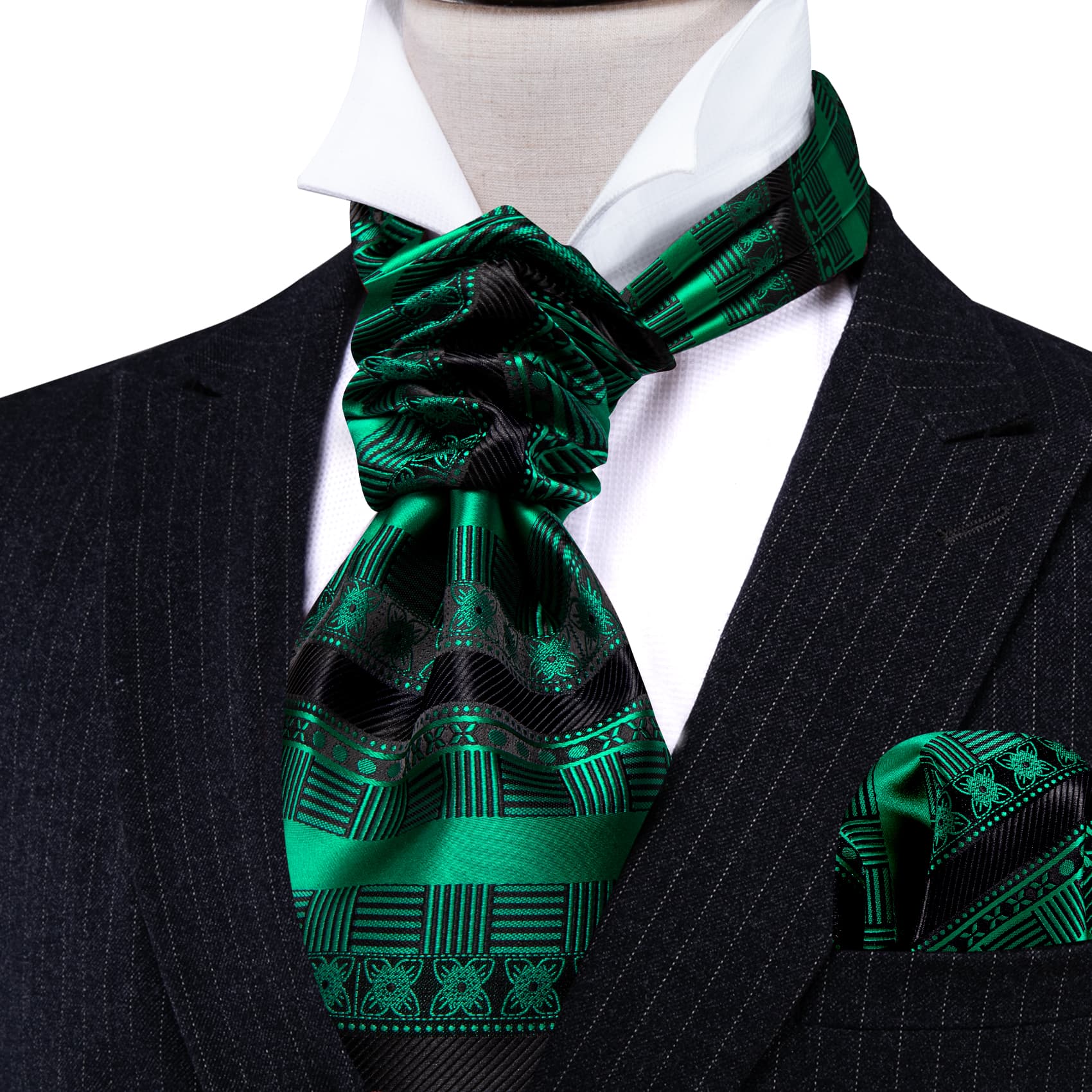 Barry wang green tie 