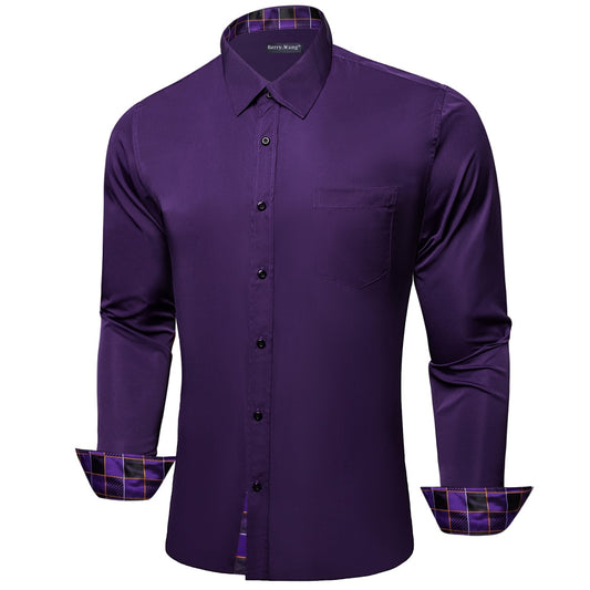 purple shirts for men