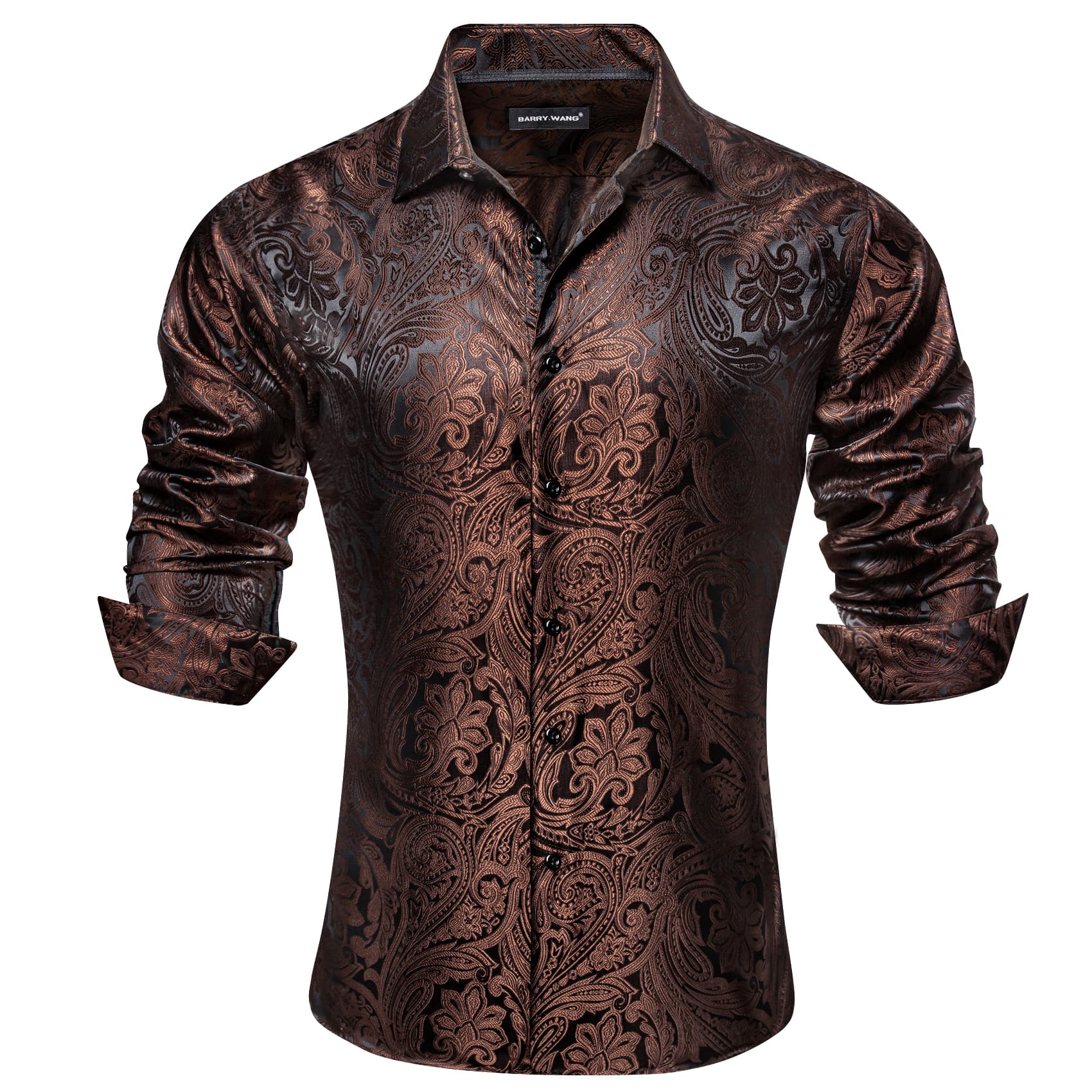 fancy dress shirts OYOZONE Men's Luxury Satin Shirt Silk Long Sleeve Button Up Upgrade your wardrobe with the sophisticated Ivory Fancy Woven Long Sleeve Shirt from The Miranda Collection Men Fancy Shirts for 2025