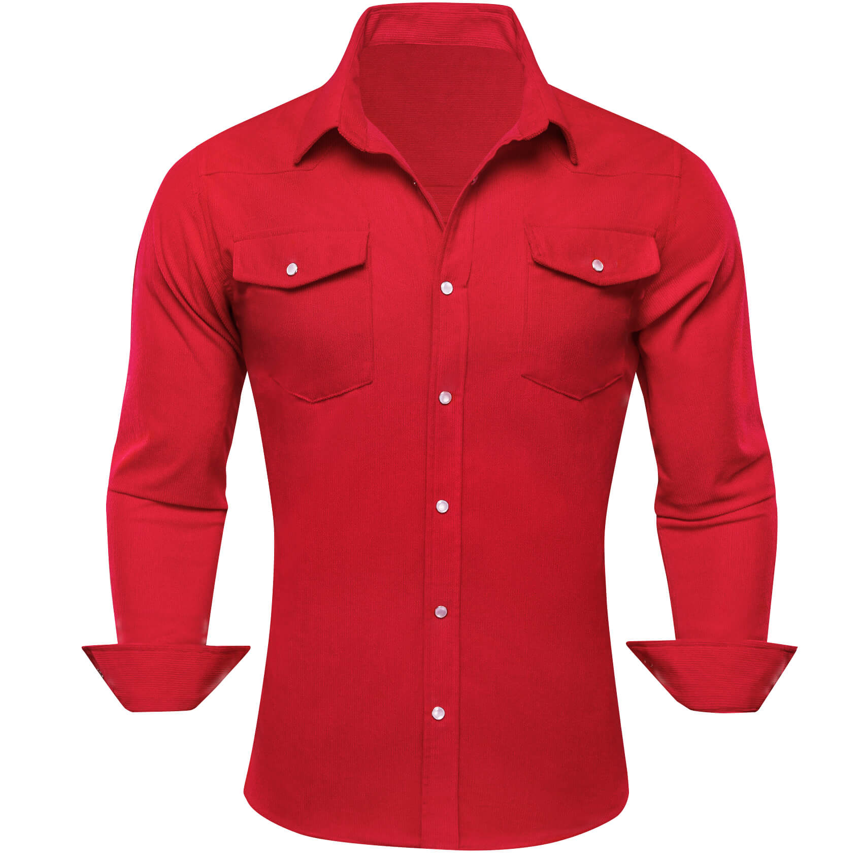 red long sleeve shirt