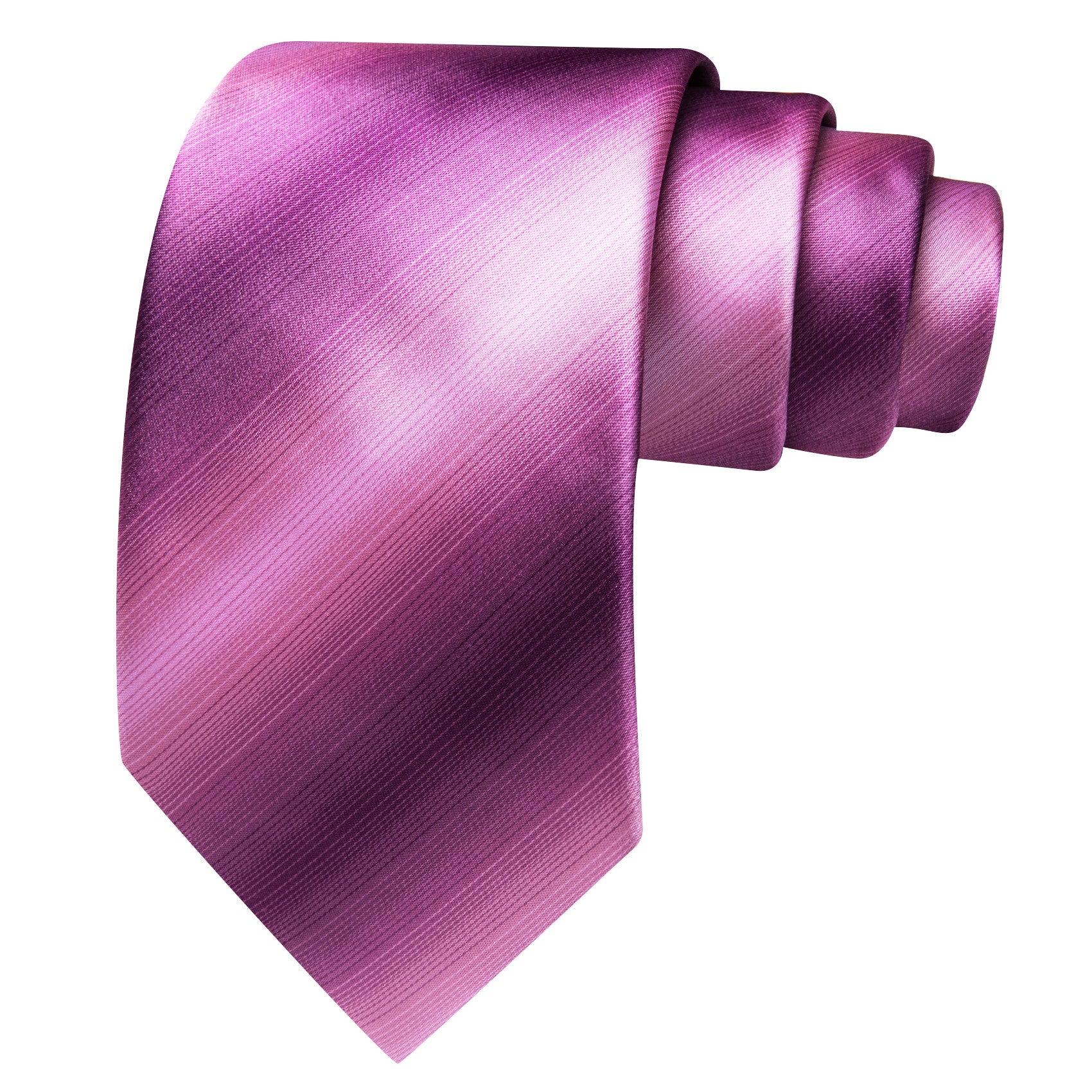 Barry. Wang Raspberry Striped Tie Mens Silk Tie Pocket Square Cufflinks Set
