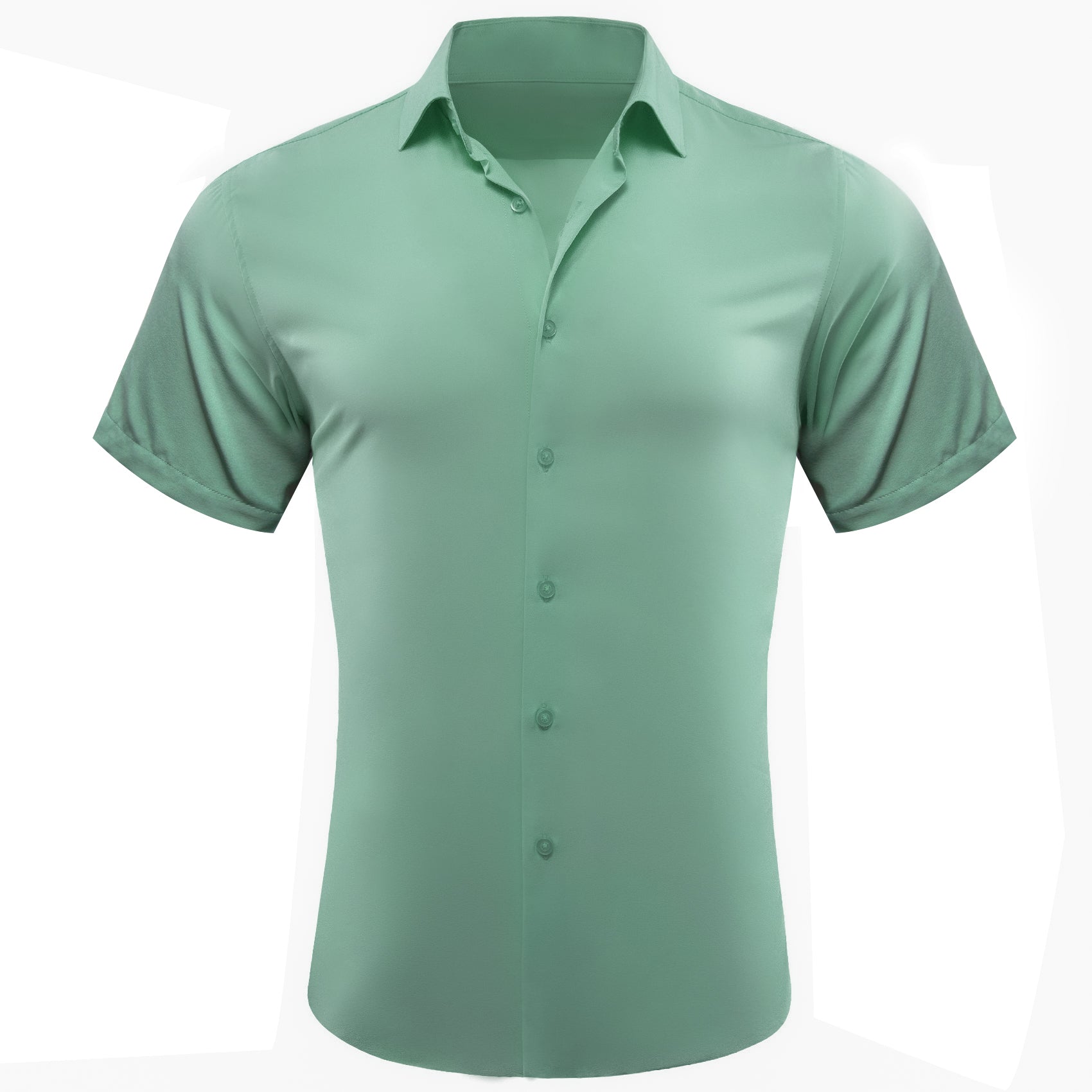 short sleeve light  green shirt for men 