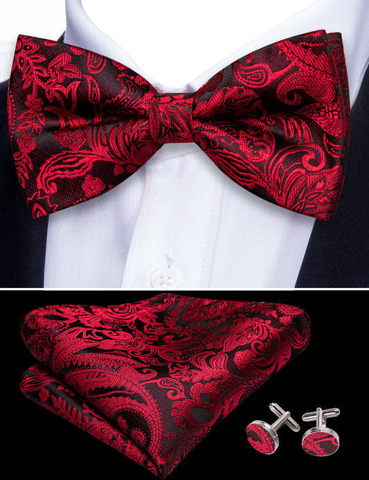 red bow tie logo dark red bow tie