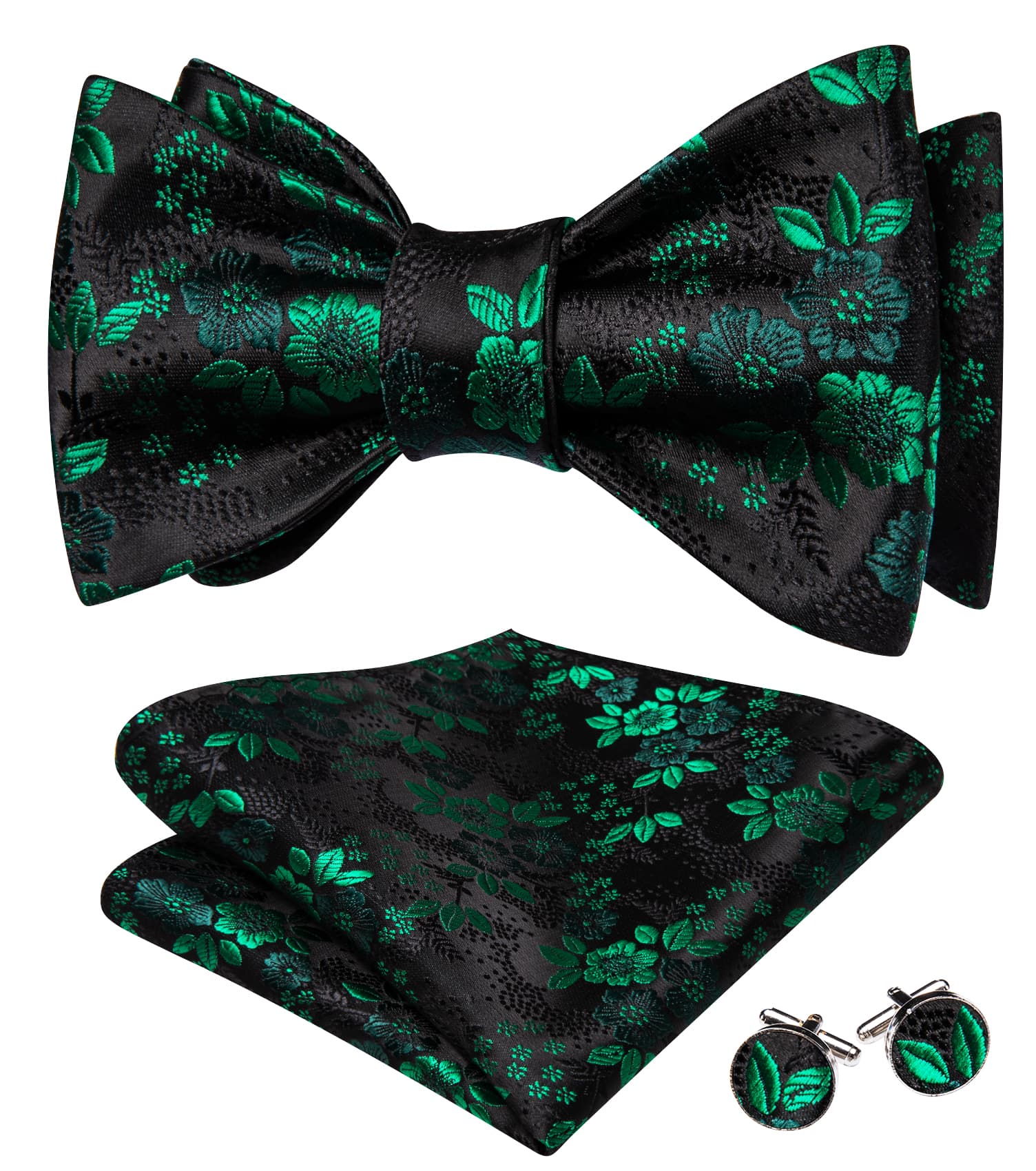 green floral tie
