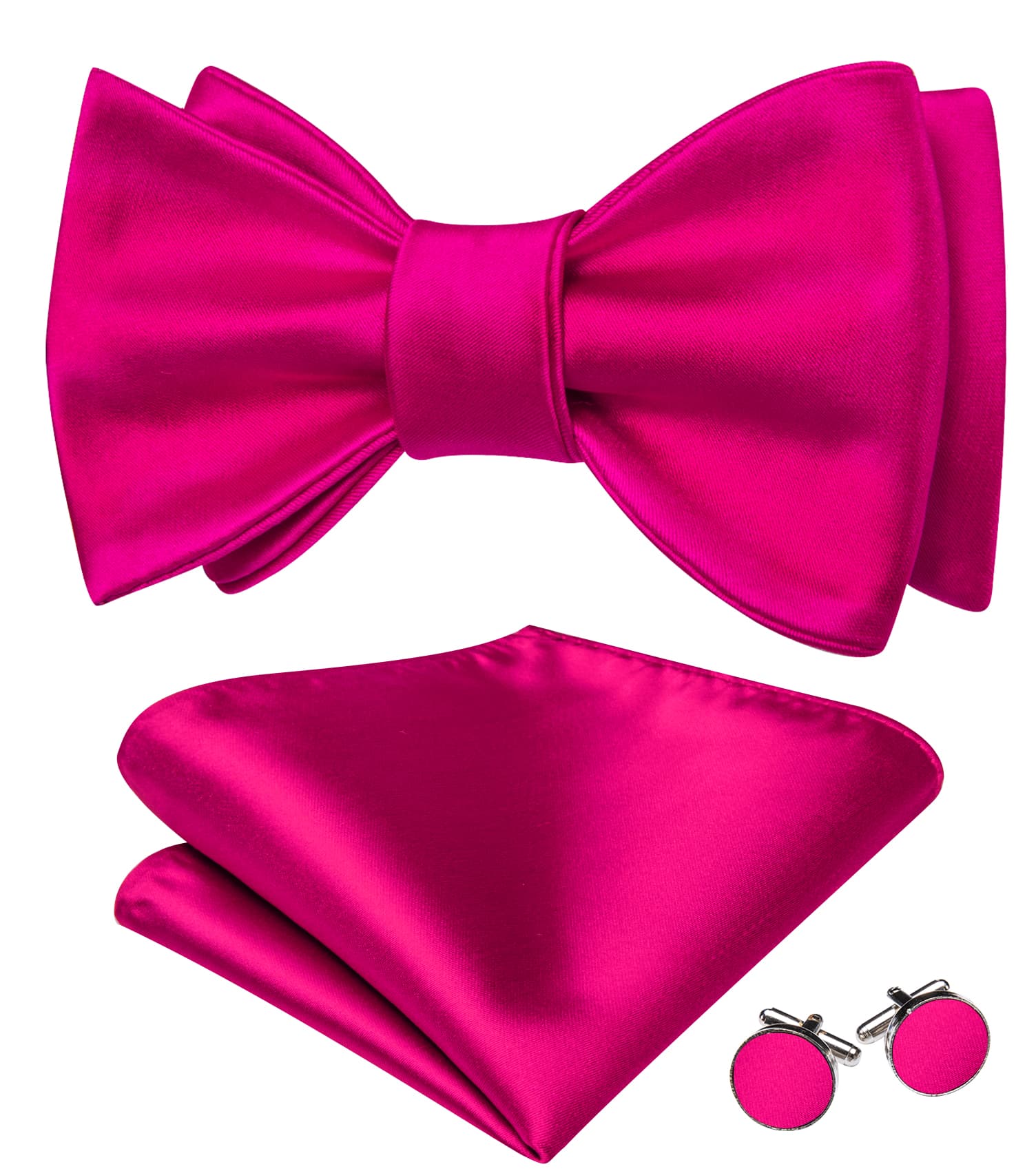 pink self tie bow tie
