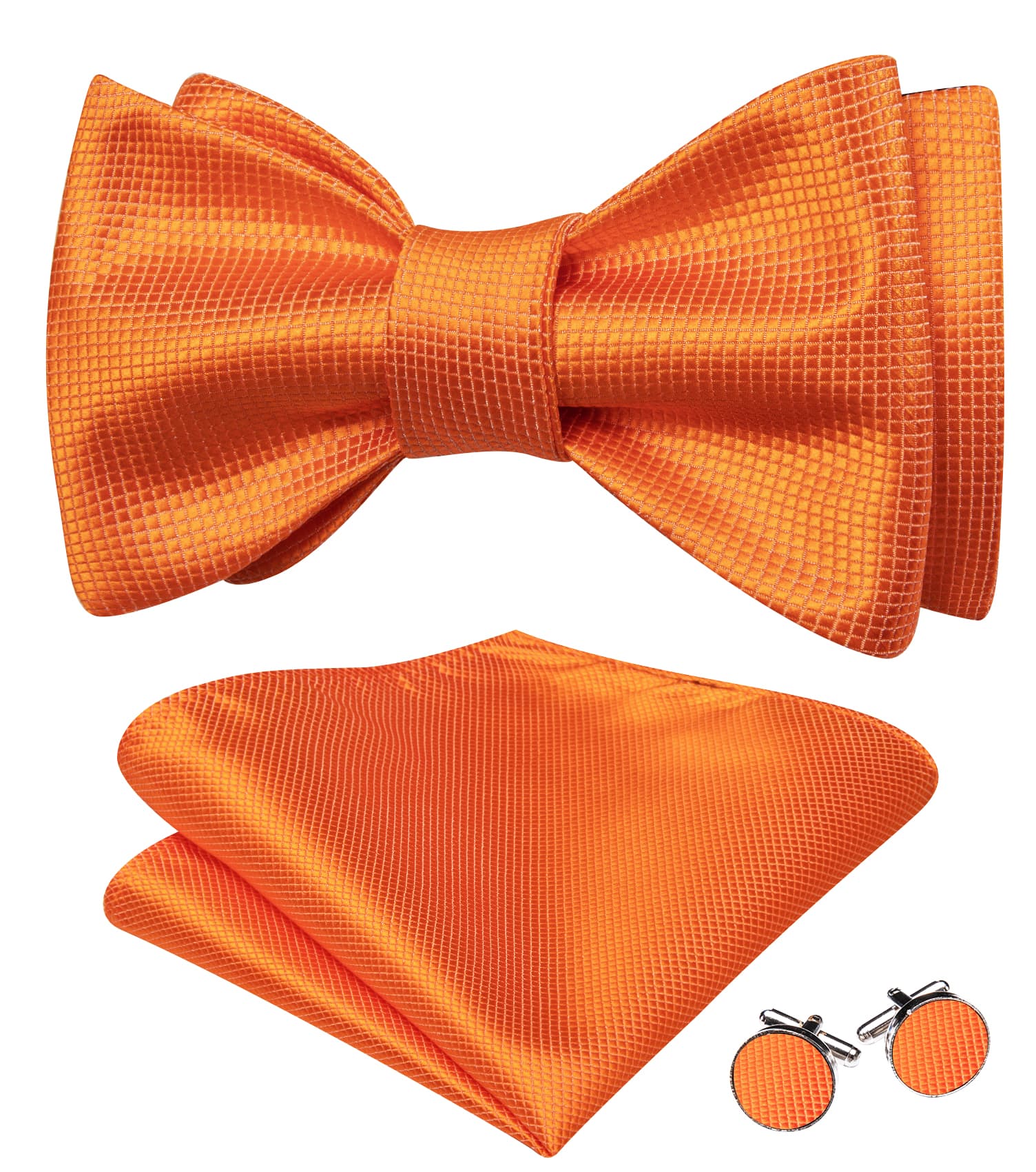 light orange bow tie