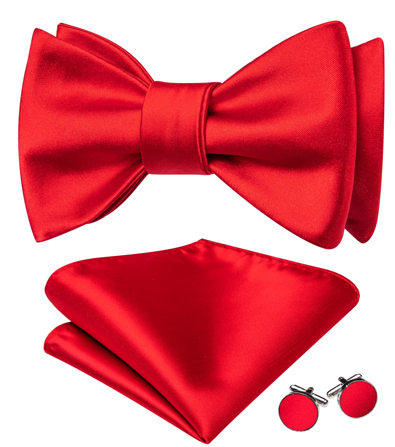 red solid mens bowtie for business wedding 