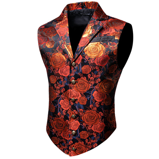 burnt orange vest rust vest mens