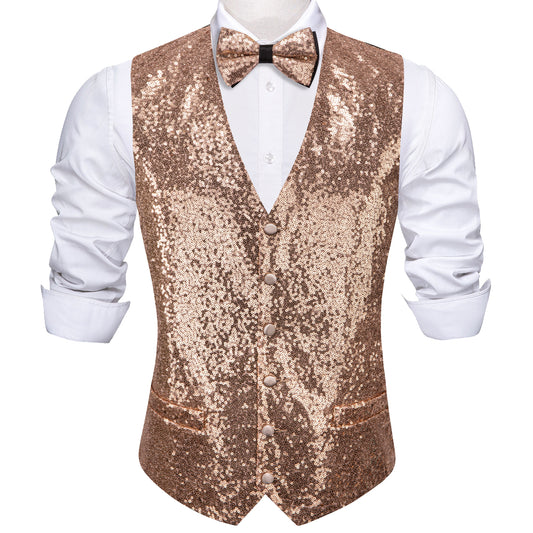 gold sequin bow tie
