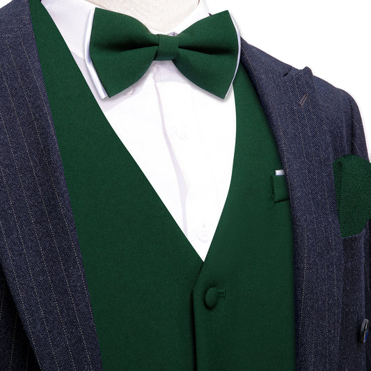 green bubble vest white and green tuxedo