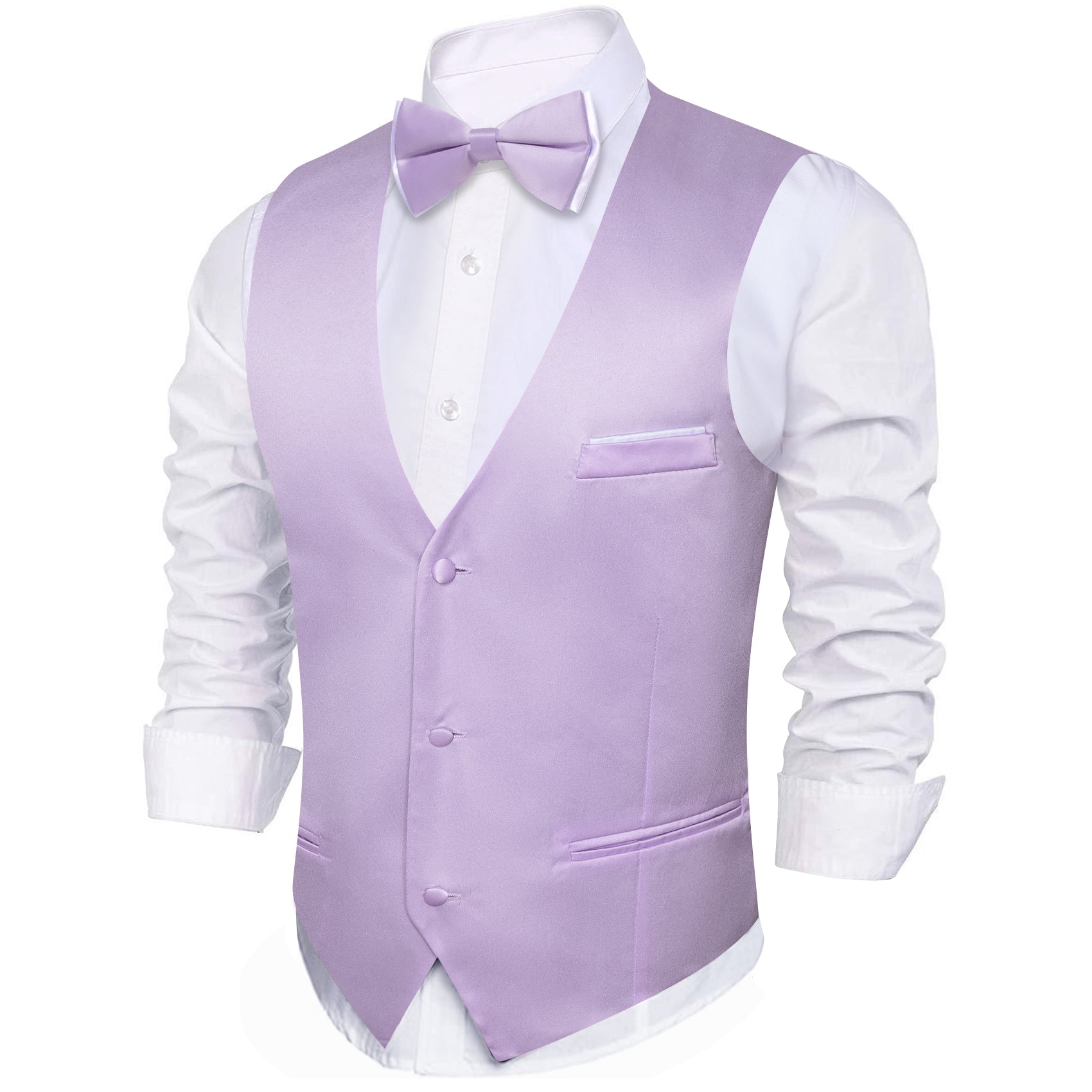 dress shirt with vest and bow tie Ryrjj Mens Vest Jacket Bow Tie Set 3PC Formal Tuxedo Waistcoat Long Sleeve Dress Shirts Fashion Sequins V-Neck Sleeveless Suit Vests Business Wedding
