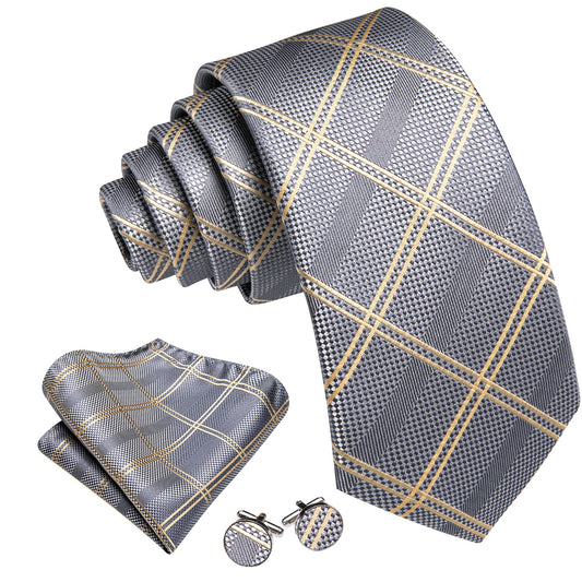 Mens Grey suit tie