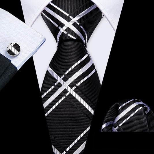 black cotton tie