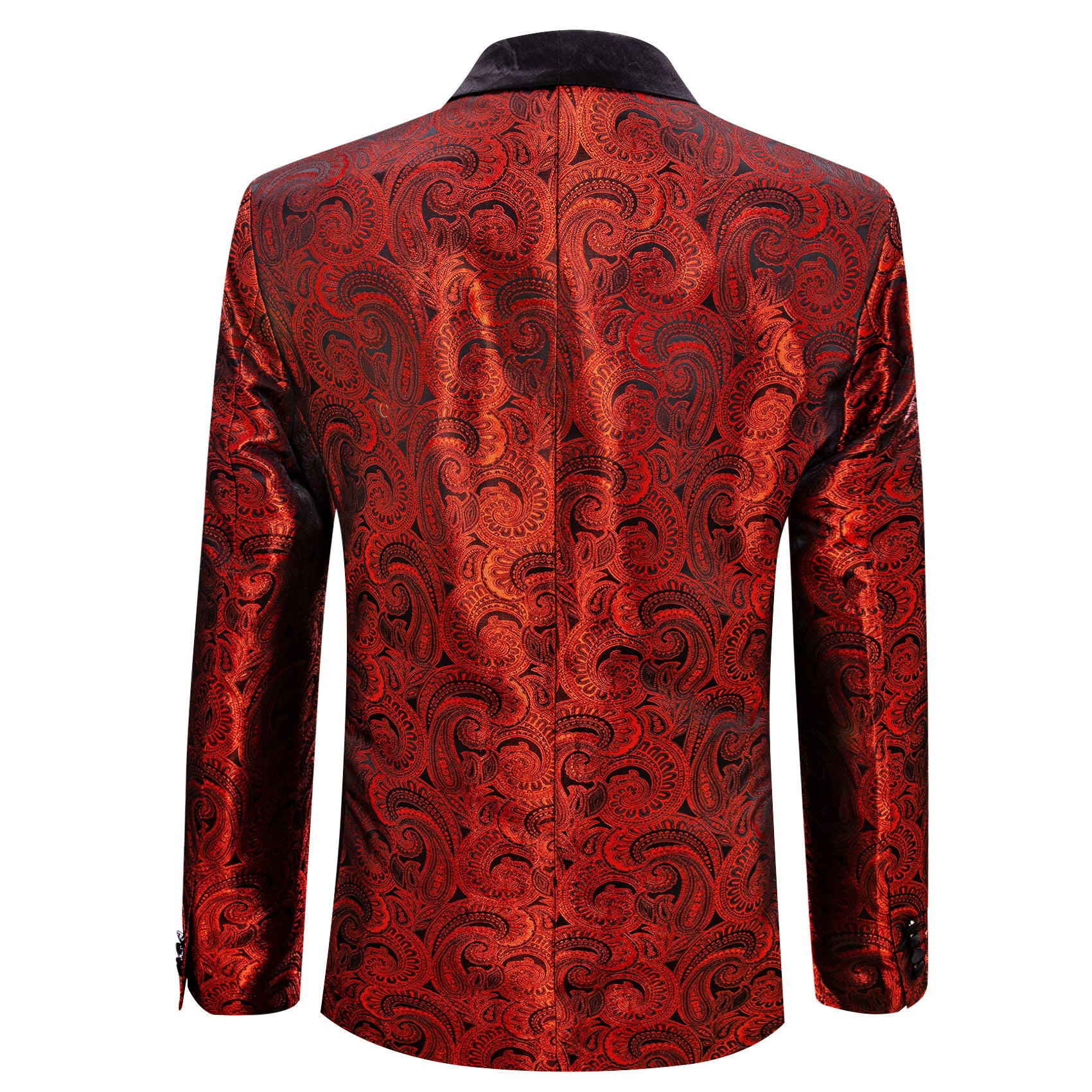 red paisley blazer for party