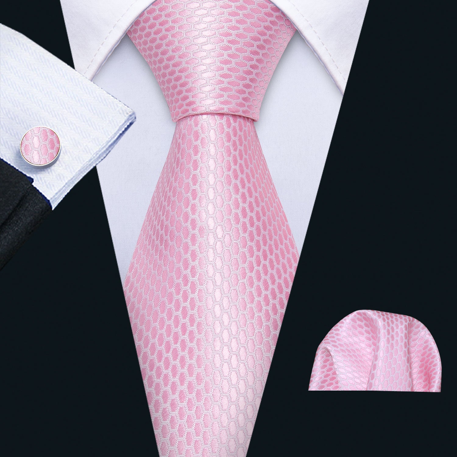 Pink Solid Tie