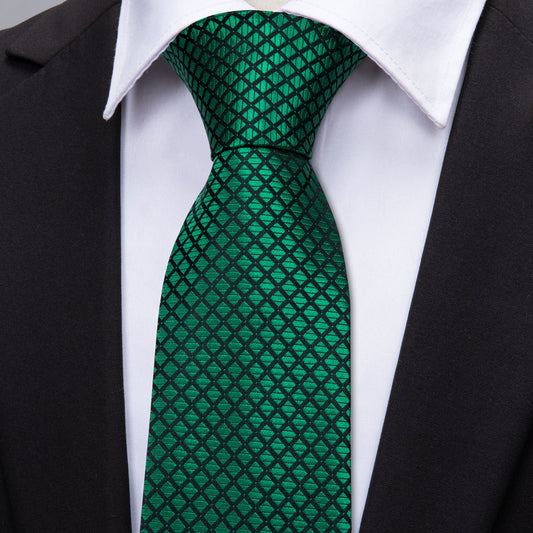 black and green tie