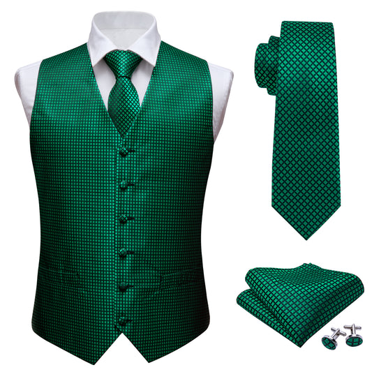 green waistcoat