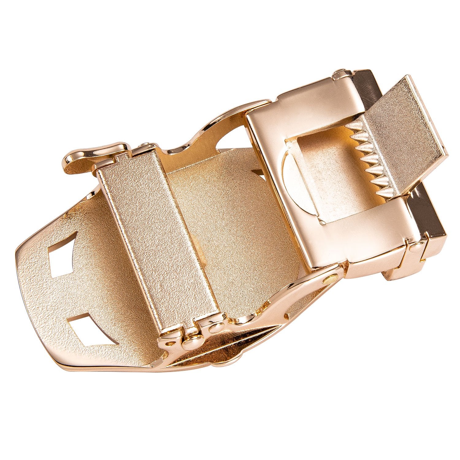 Gold Watch Design Genuine Leather Belt 110cm-160cm