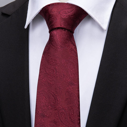 dark burgundy tie