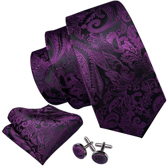 purple neck tie