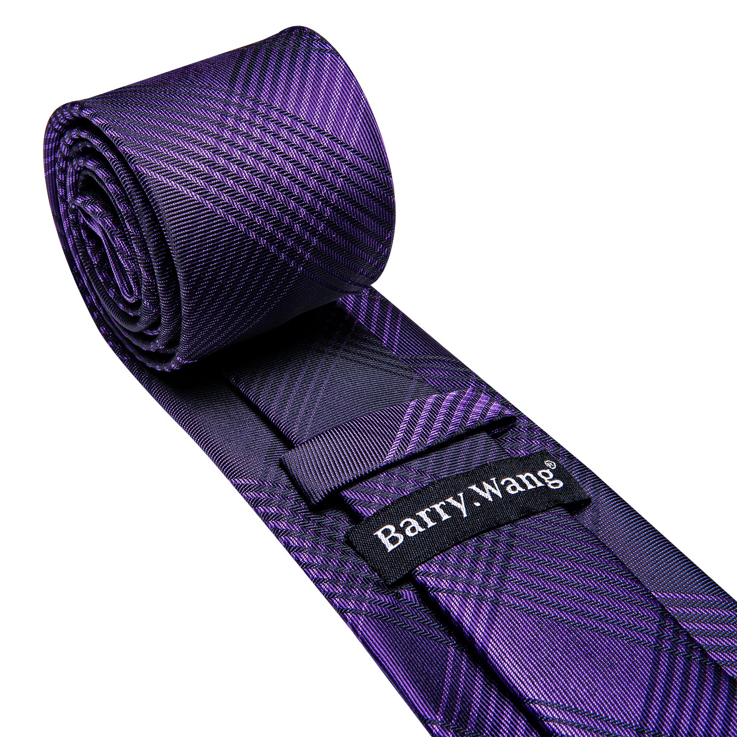 Black plaid tie