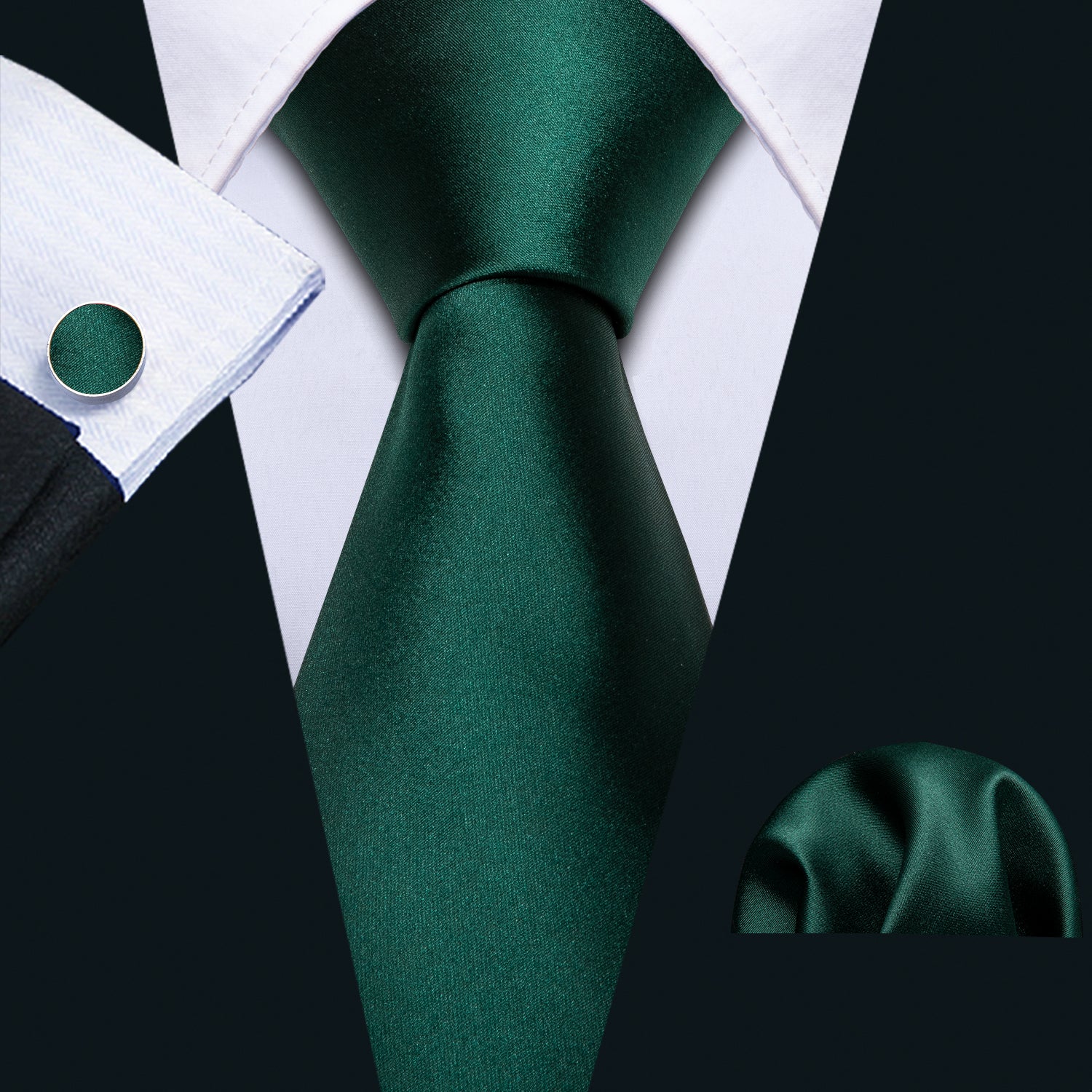 emerald green tie Silk Men's Tie