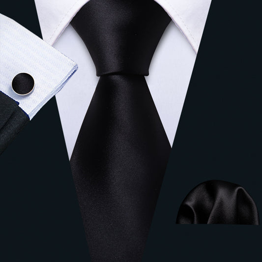 black wedding ties