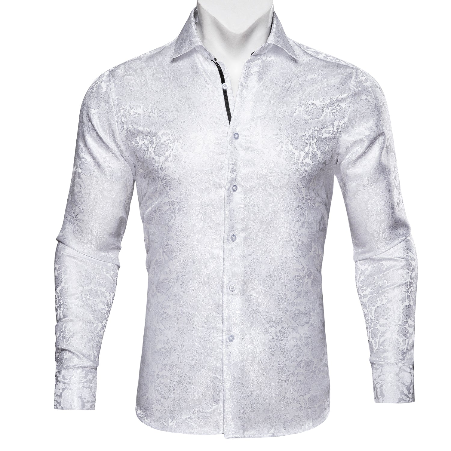 White shirt long sleeve shirt for men 