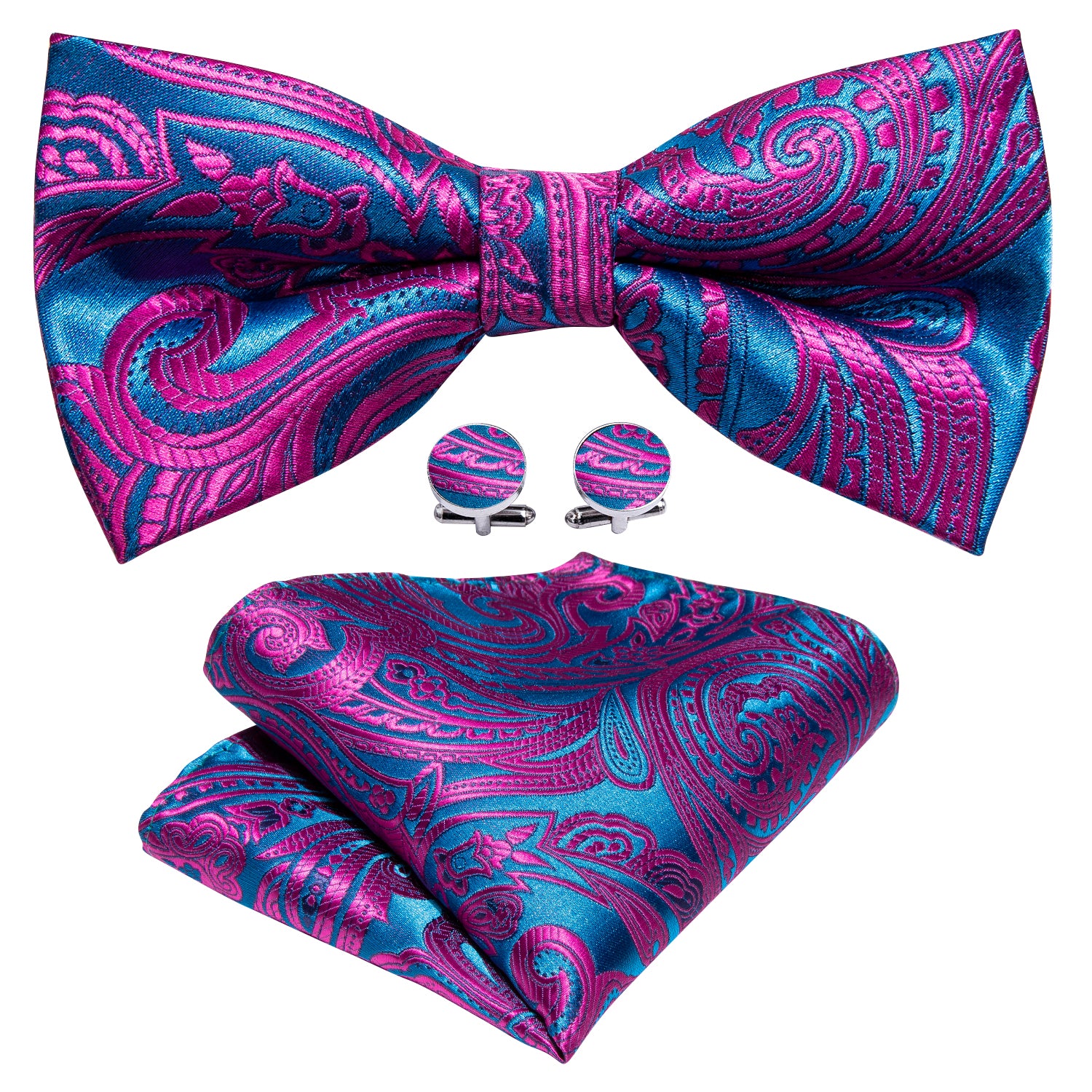 purple paisley ties Boetiw set