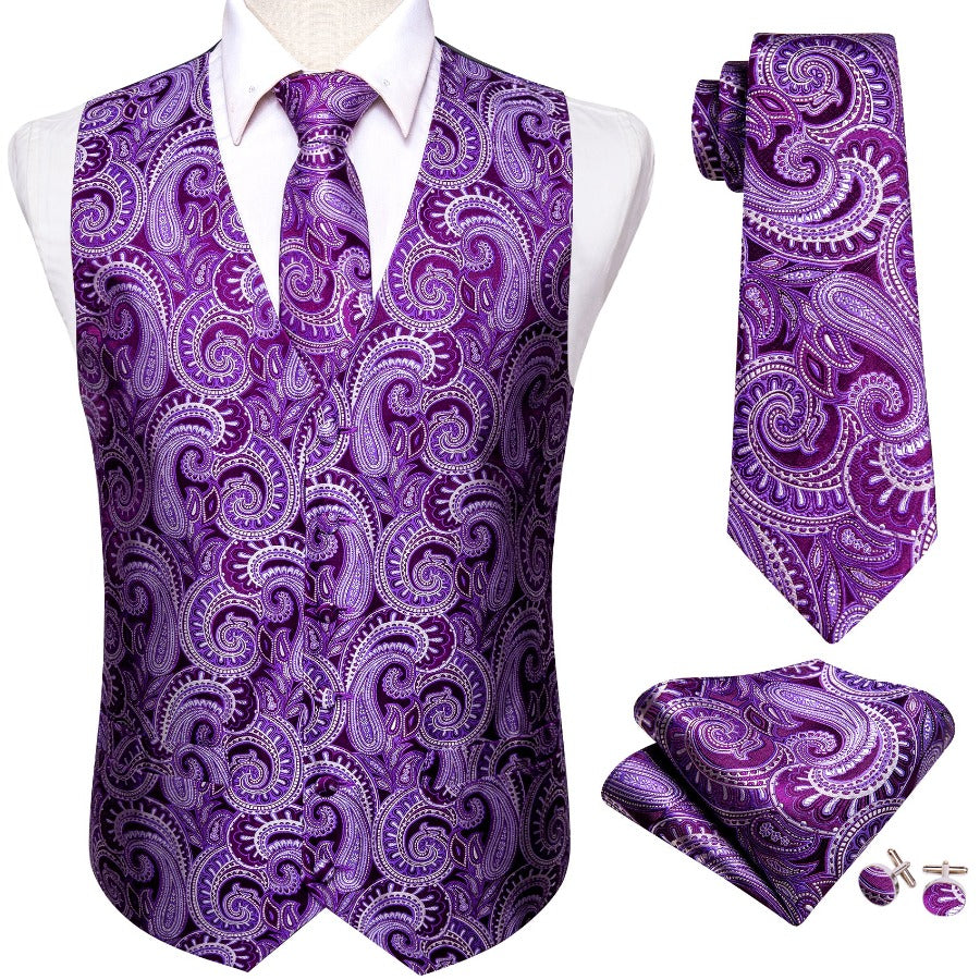 purple mens vest