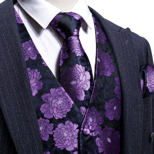 black dress vest purple suit vest floral suits