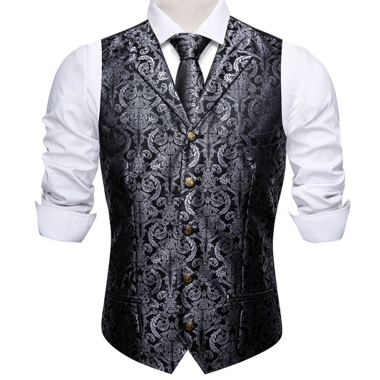 mens grey vest