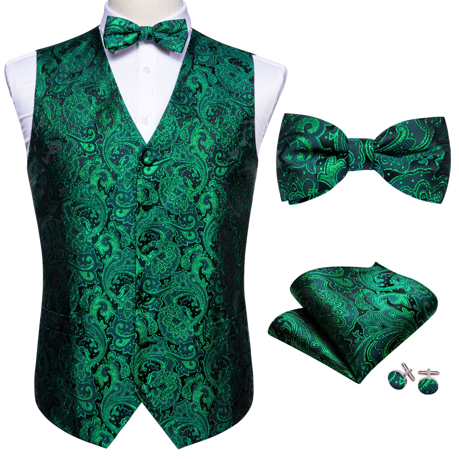 emerald green vest