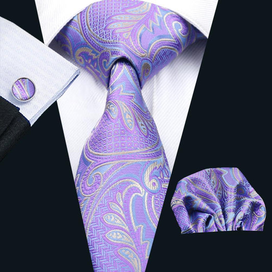 purple blue beige ties for men