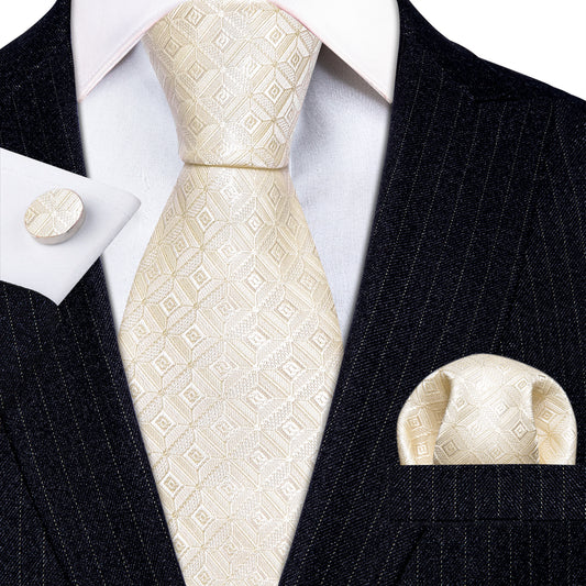 champagne coloured knitted grooms ties