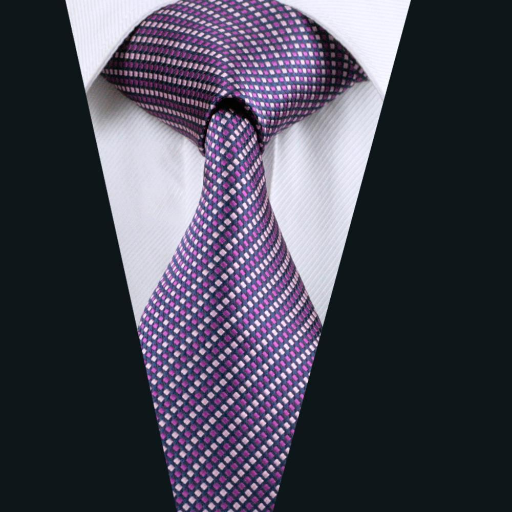 Purple Geometric boss ties
