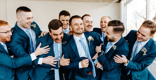 Wearing a striking blue necktie allows you to make a memorable statement