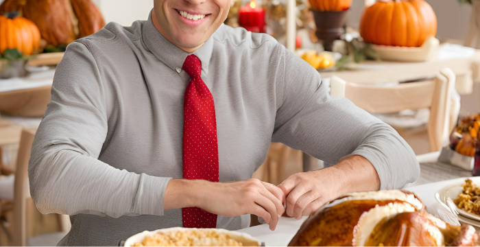 Thanksgiving-Inspired Red Ties for the Festive Table