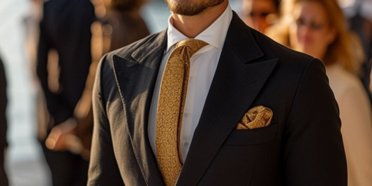 What to Wear with a Gold Color Tie: Tips for Stylish Men