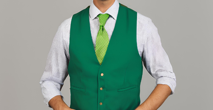What’s the Best Thing to Wear at Christmas? A Green Vest Necktie Set