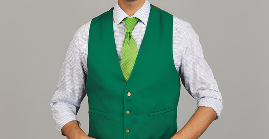 What’s the Best Thing to Wear at Christmas? A Green Vest Necktie Set