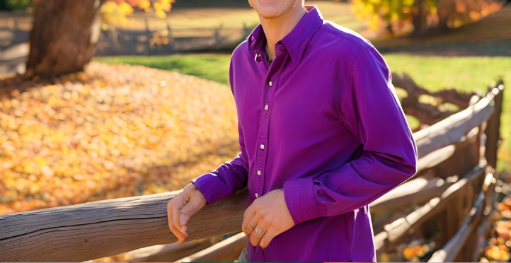 The Most Recommended Shirt in Winter: Purple Shirt 