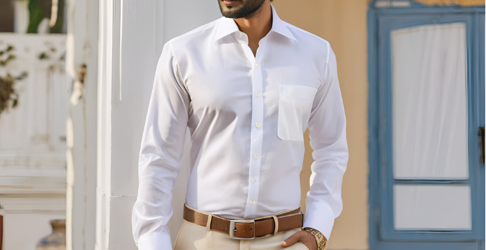 white long sleeve shirt
