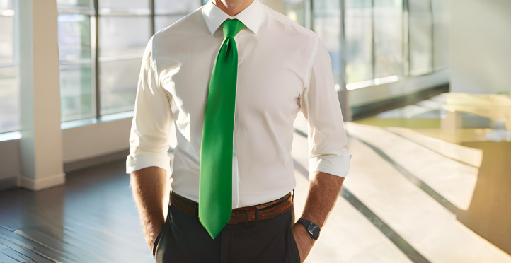 What's The Best Accessory For Holiday Party? A Green Necktie
